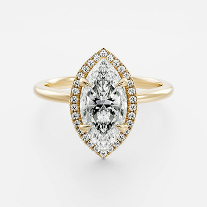 Marquise: Halo Lab Grown Diamond