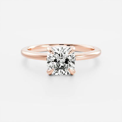Cushion: Solitaire Lab Grown Diaond Engagement Ring
