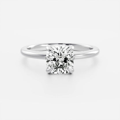 Cushion: Solitaire Lab Grown Diaond Engagement Ring