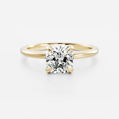 Cushion: Solitaire Lab Grown Diaond Engagement Ring
