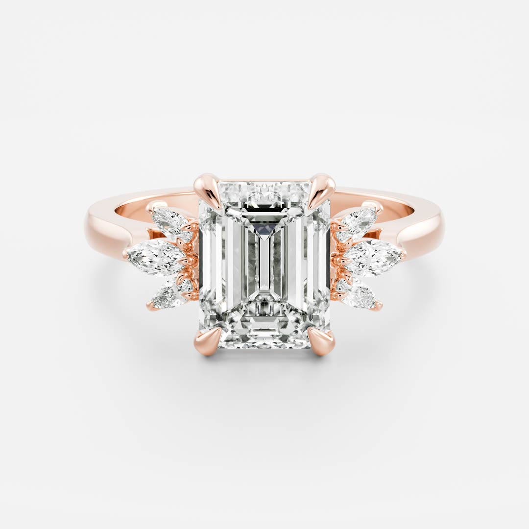 Emerald: Cluster Lab Grown Diamond