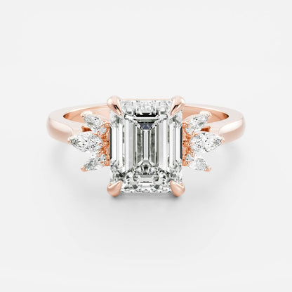Emerald: Cluster Lab Grown Diamond