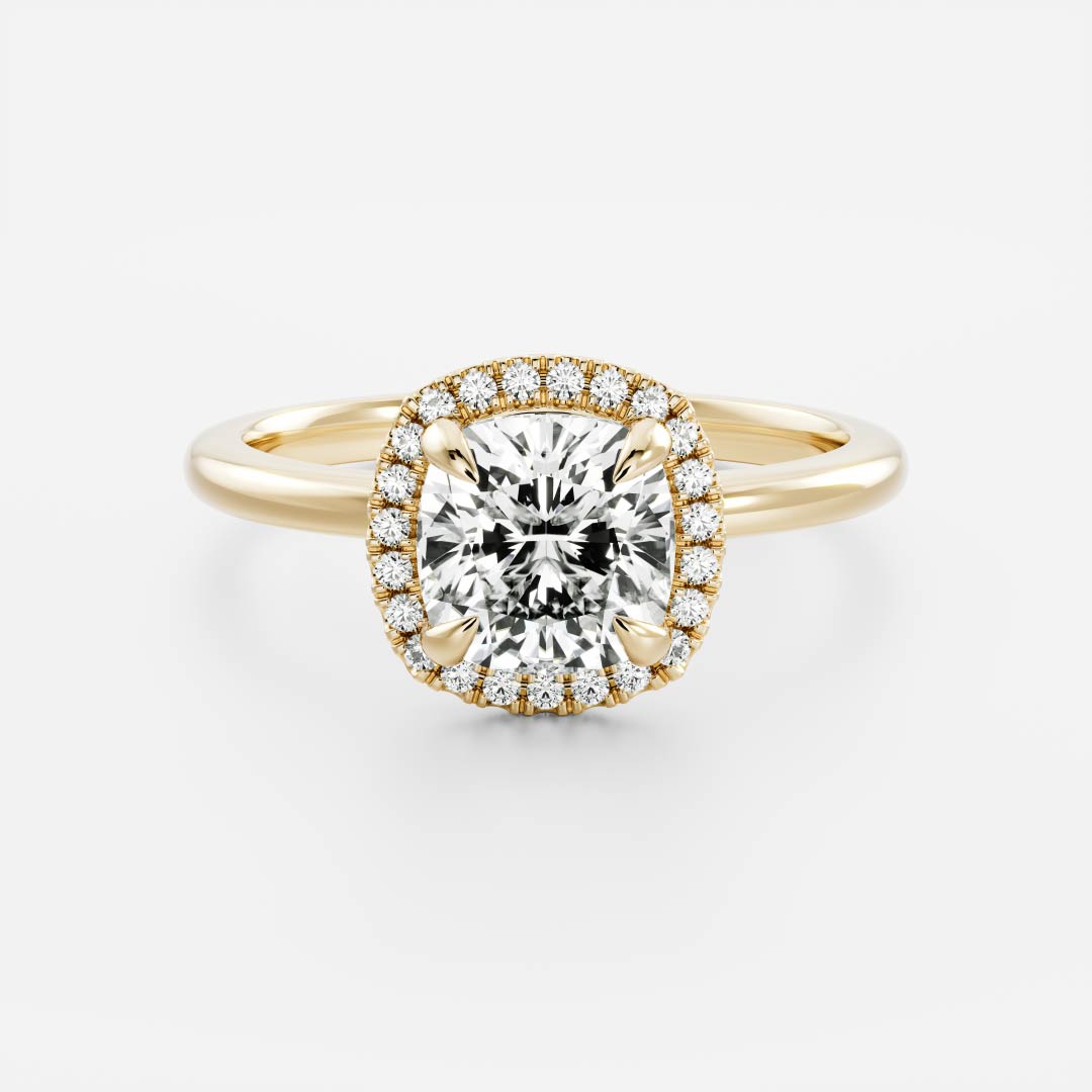 Cushion: Halo Lab Grown Diamond