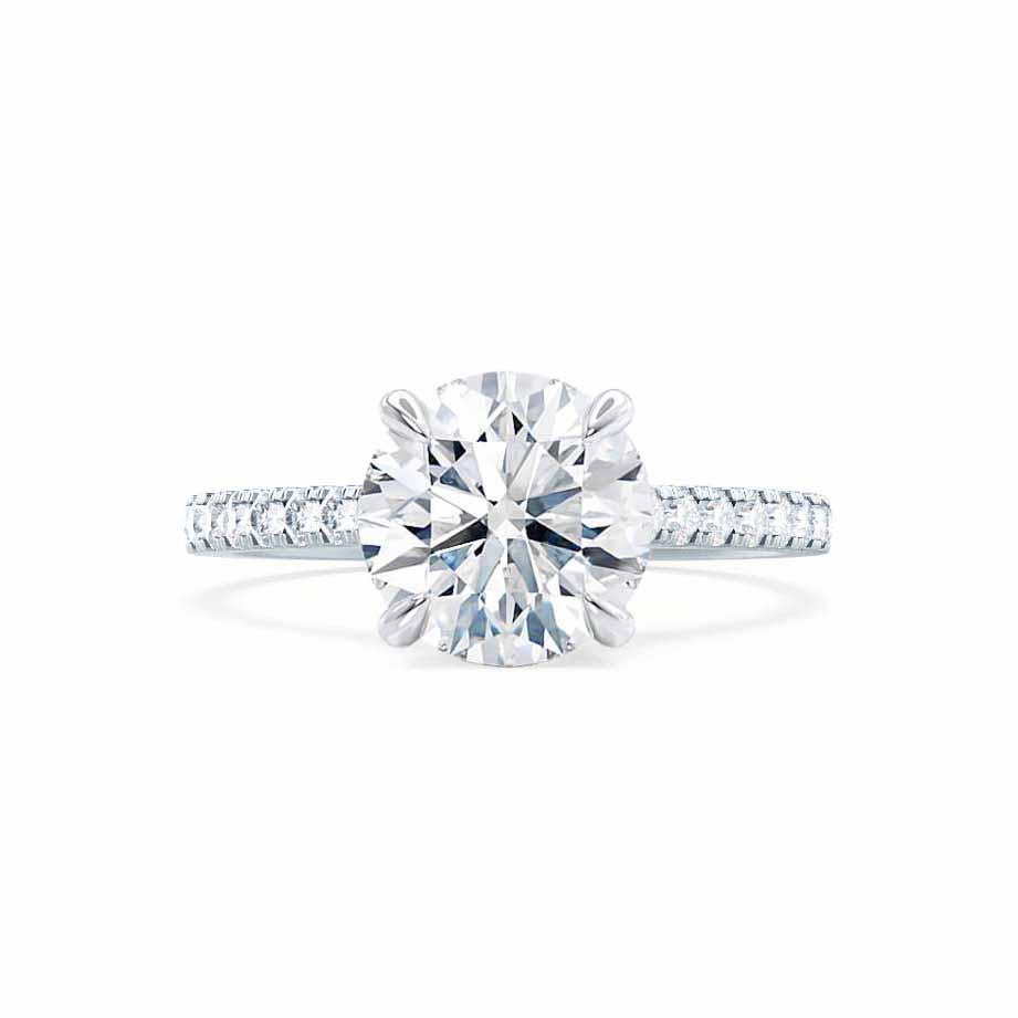 1.20 CT Round Shaped Moissanite Solitaire Engagement Ring