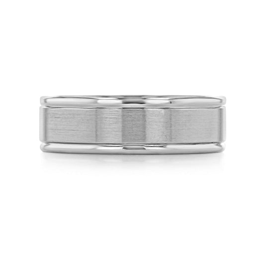 Men's Brushed Finish Classic Wedding Band