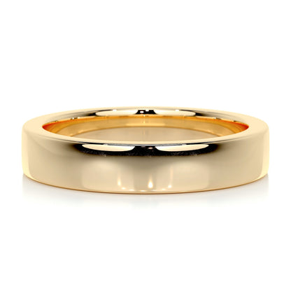 Polished Finish Yellow Gold Classic Men's Band 1