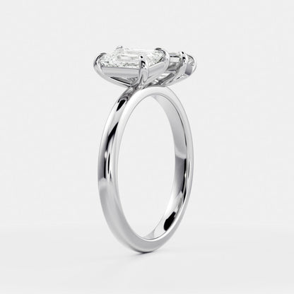 2 CT Emerald: Toi Et Moi Lab Grown Diamond