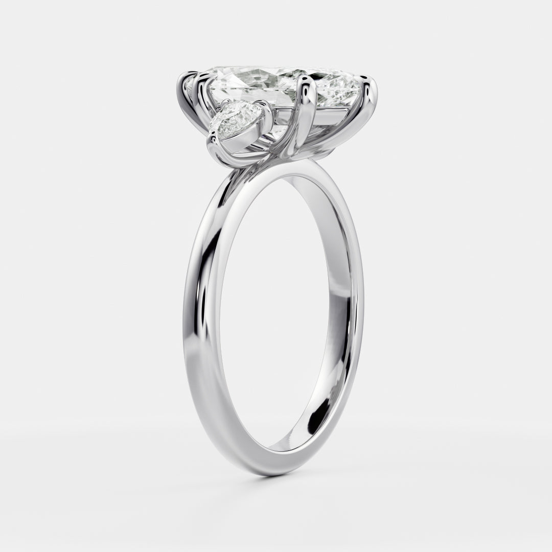 Marquise: Three Stone Lab Grown Diamond