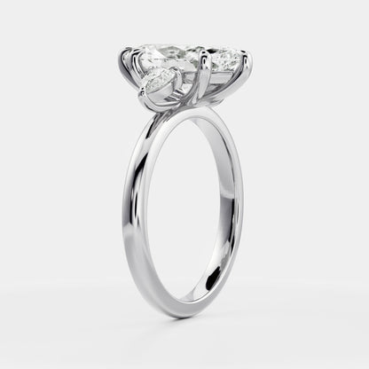 Marquise: Three Stone Lab Grown Diamond