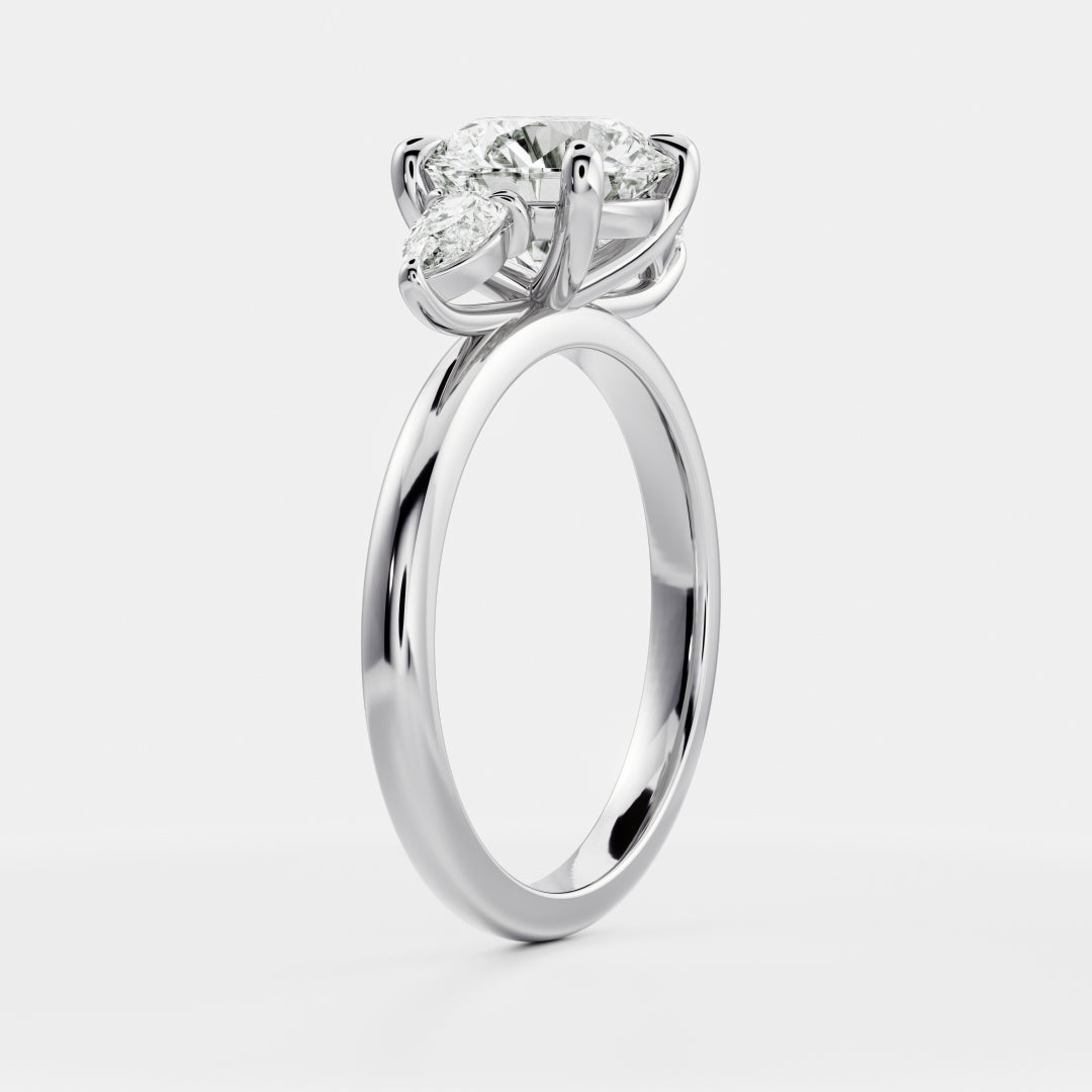 Round: Three Stone Lab Grown Diamond