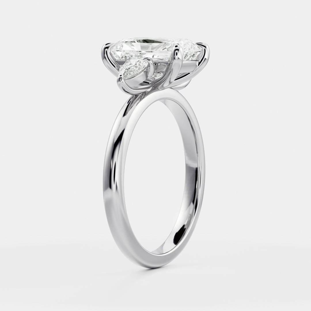 Radiant: Three Stone Lab Grown Diamond
