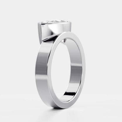 2 CT Marquise: Chunky Bezel Lab Grown Diamond