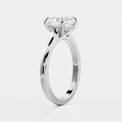 East-West Radiant: Cathedral Solitaire Lab Grown Diamond