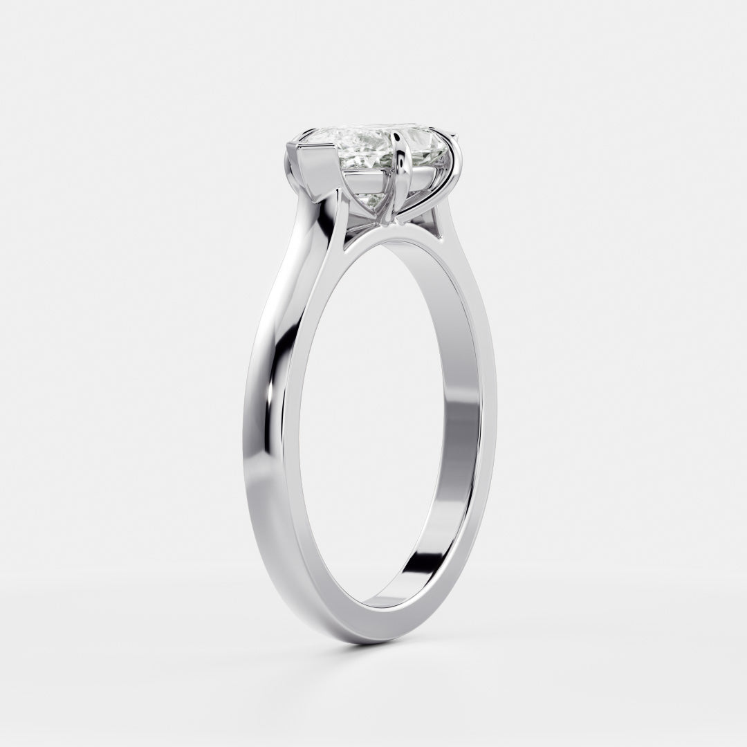 East-West Marquise: Cathedral Solitaire Lab Grown Diamond