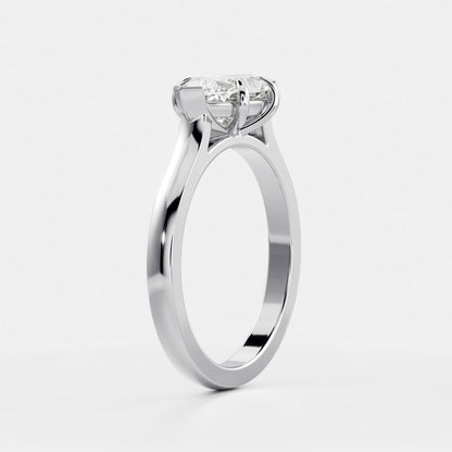 East-West Marquise: Cathedral Solitaire Lab Grown Diamond