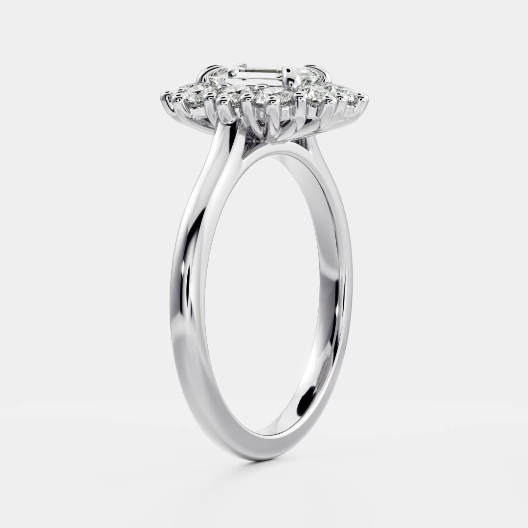 Round: Halo Cluster Lab Grown Diamond