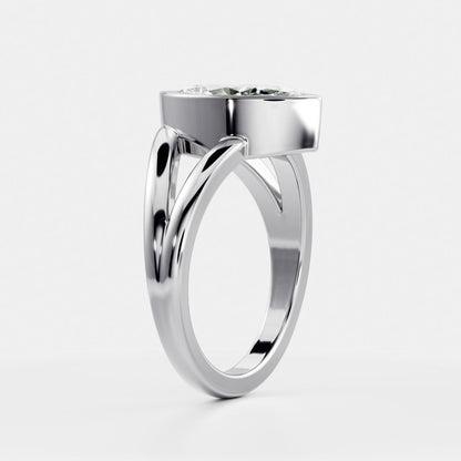 Marquise: Bezel Split Band Lab Grown Diamond