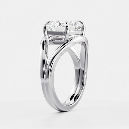 East-West Radiant: Split Shank Lab Grown Diamond