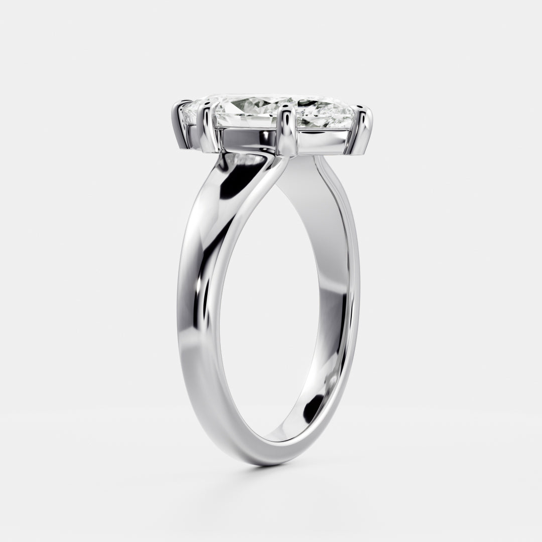 Marquise: Taper Solitaire Lab Grown Diamond