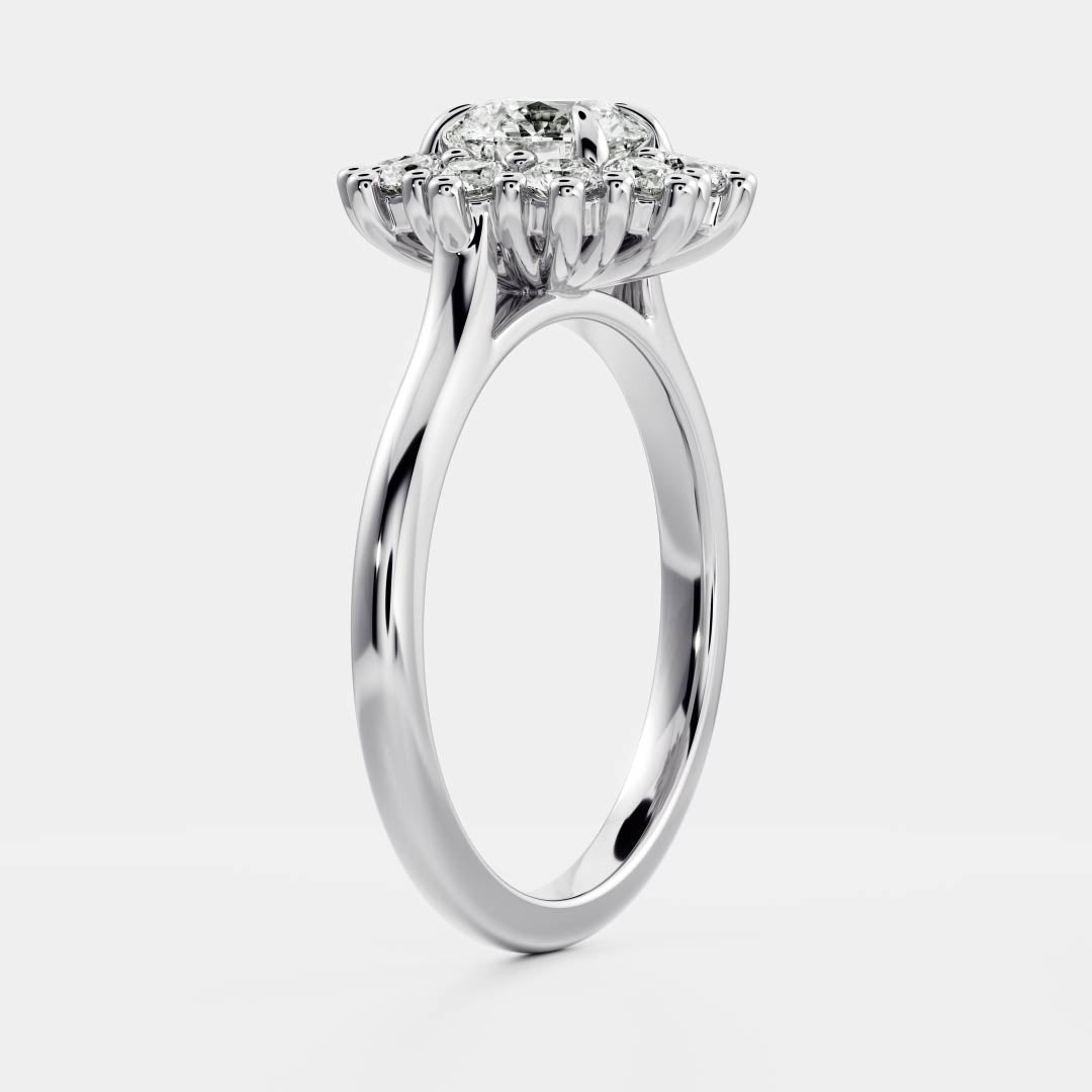 Round: Halo Cluster Lab Grown Diamond