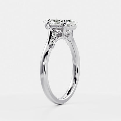 Marquise: Pave Lab Grown Diamond Engagement Ring