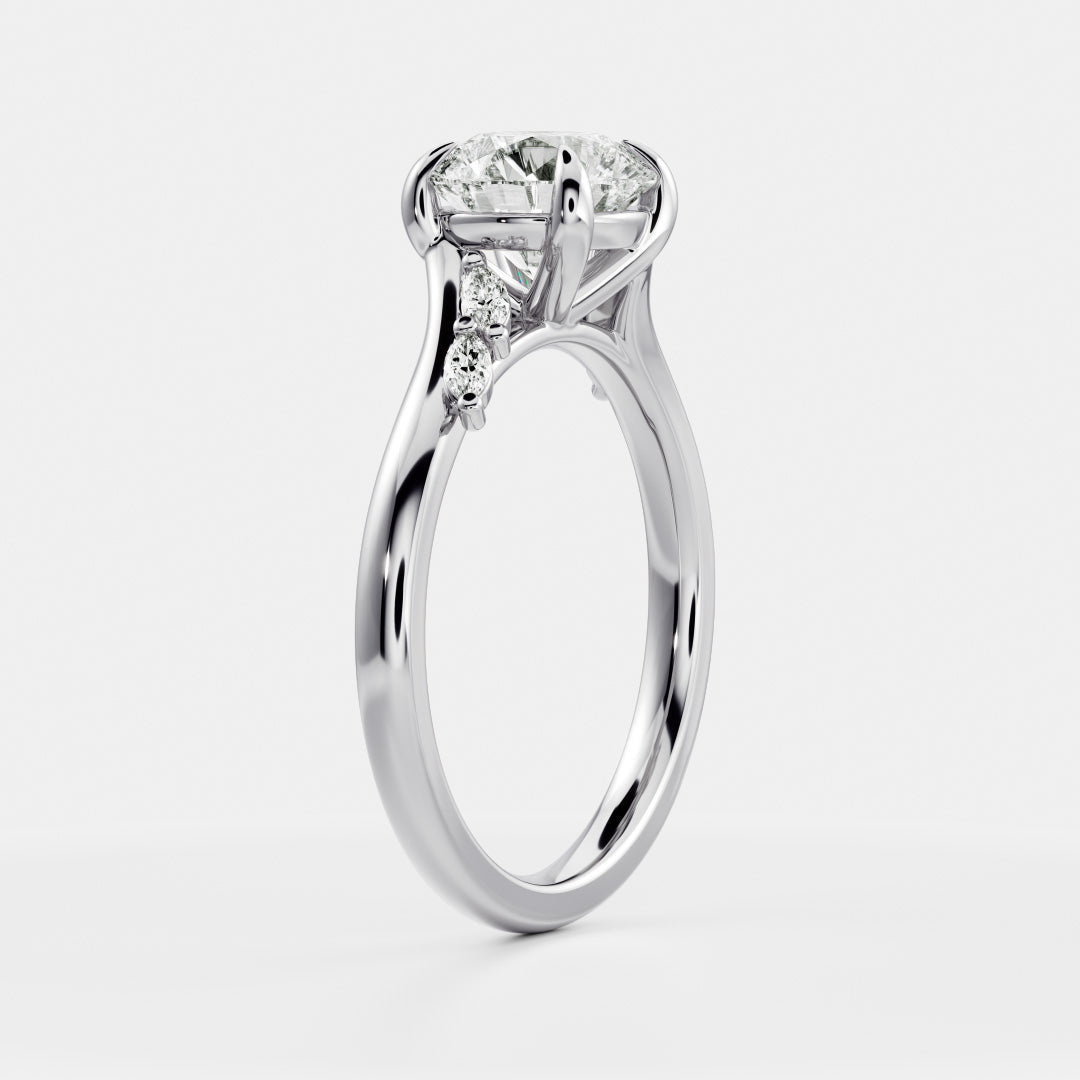 Cushion: Pave Lab Grown Diamond