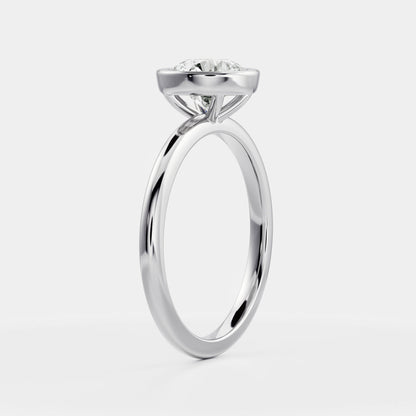 Round: Bezel Solitaire Lab Grown Diamond