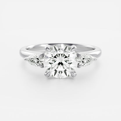 Round: Three Stone Lab Grown Diamond