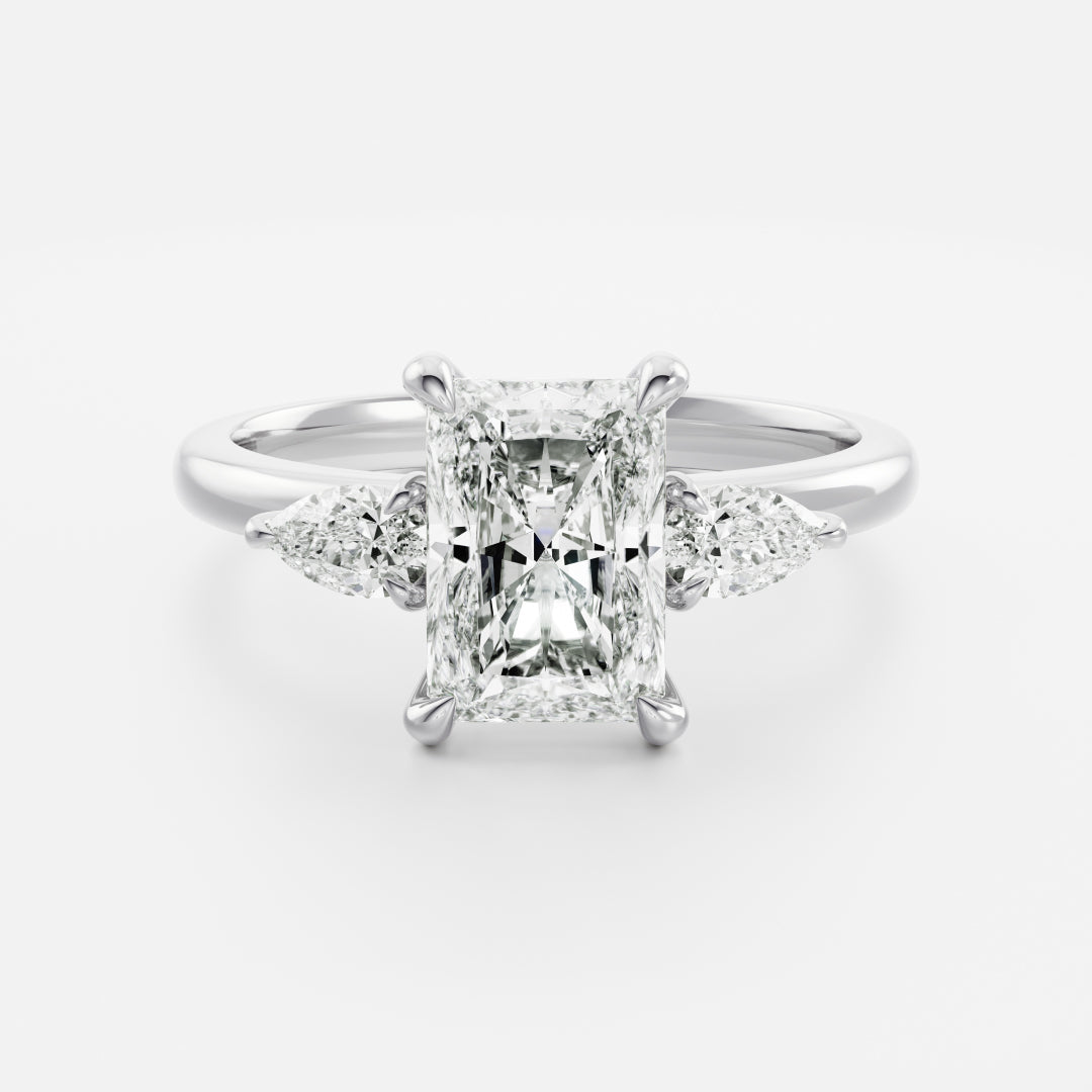 Radiant: Three Stone Lab Grown Diamond