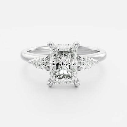 Radiant: Three Stone Lab Grown Diamond