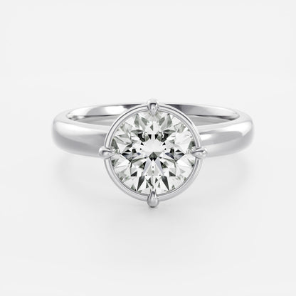 Round: Pronged Bezel Lab Grown Diamond