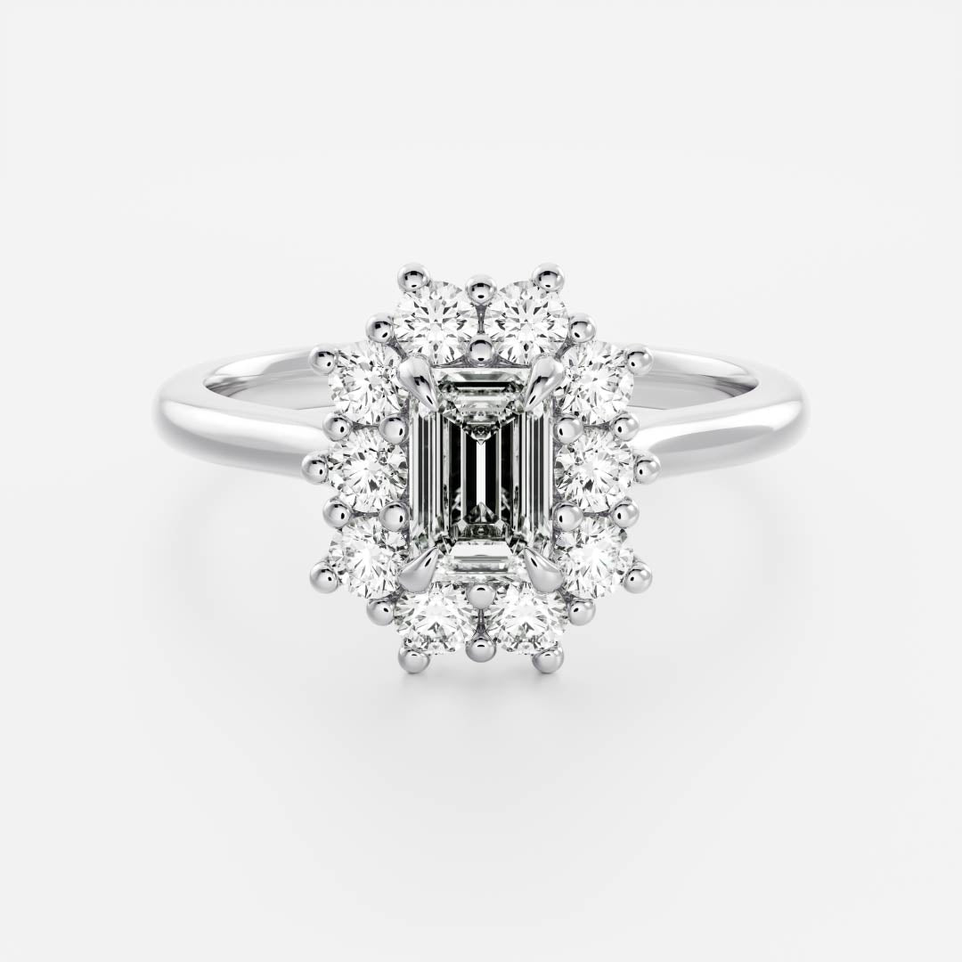 Round: Halo Cluster Lab Grown Diamond