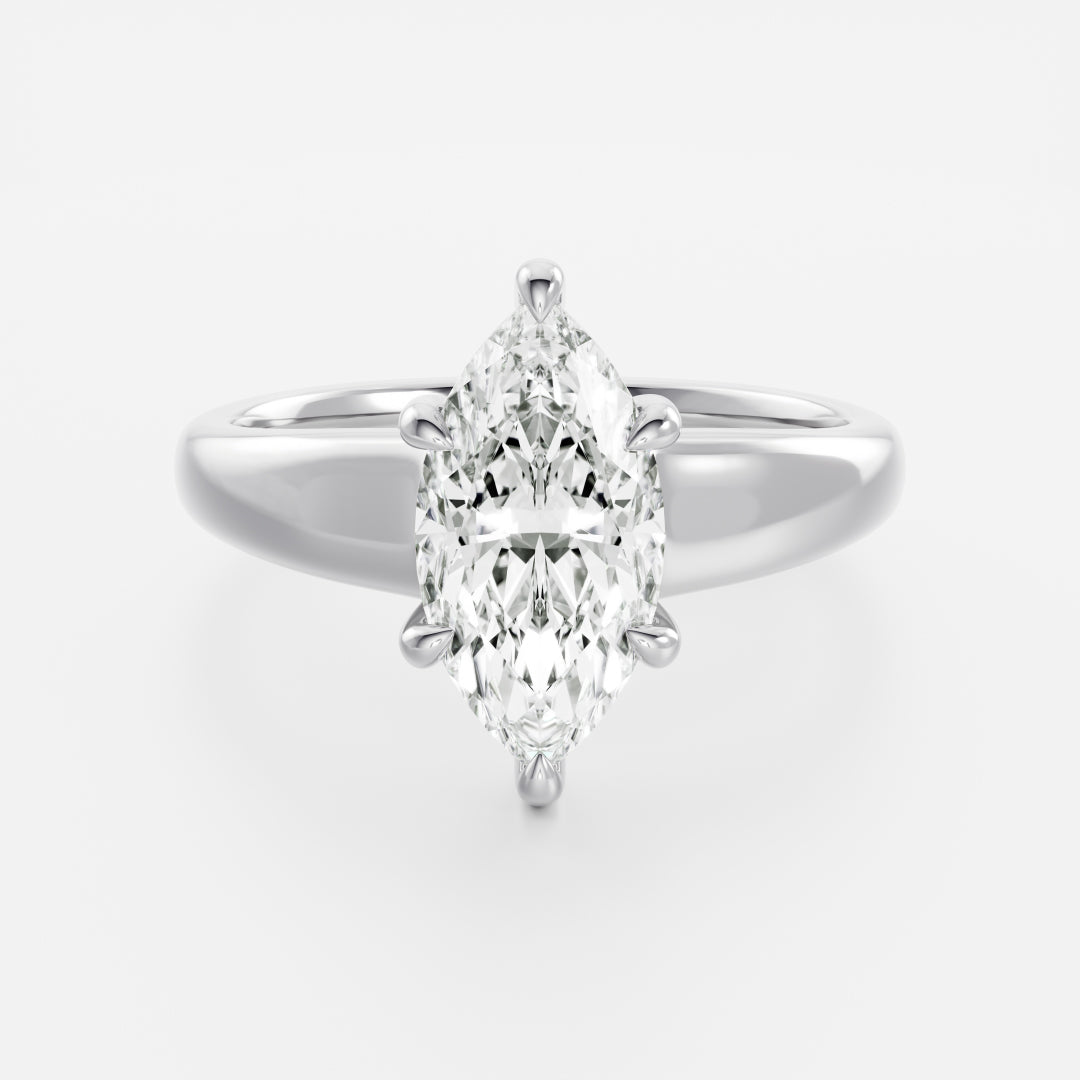 Marquise: Taper Solitaire Lab Grown Diamond