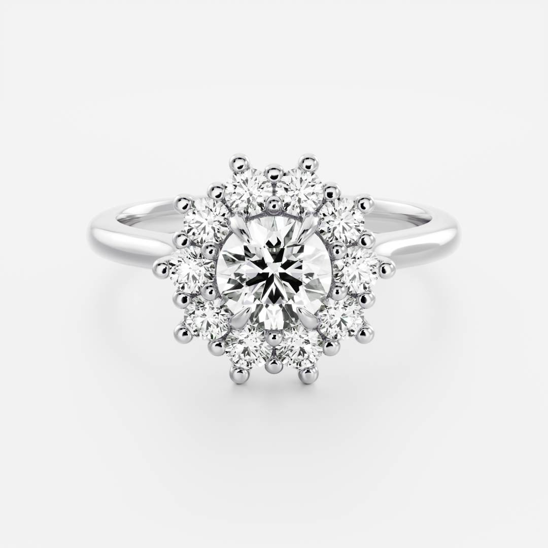 Round: Halo Cluster Lab Grown Diamond