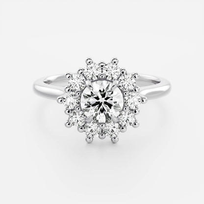 Round: Halo Cluster Lab Grown Diamond
