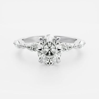 Oval: Pave Lab Grown Diamond