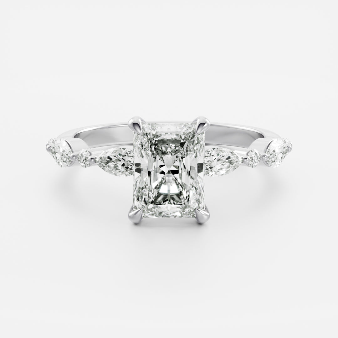 Radiant: Pave Lab Grown Diamond
