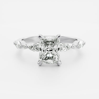 Radiant: Pave Lab Grown Diamond