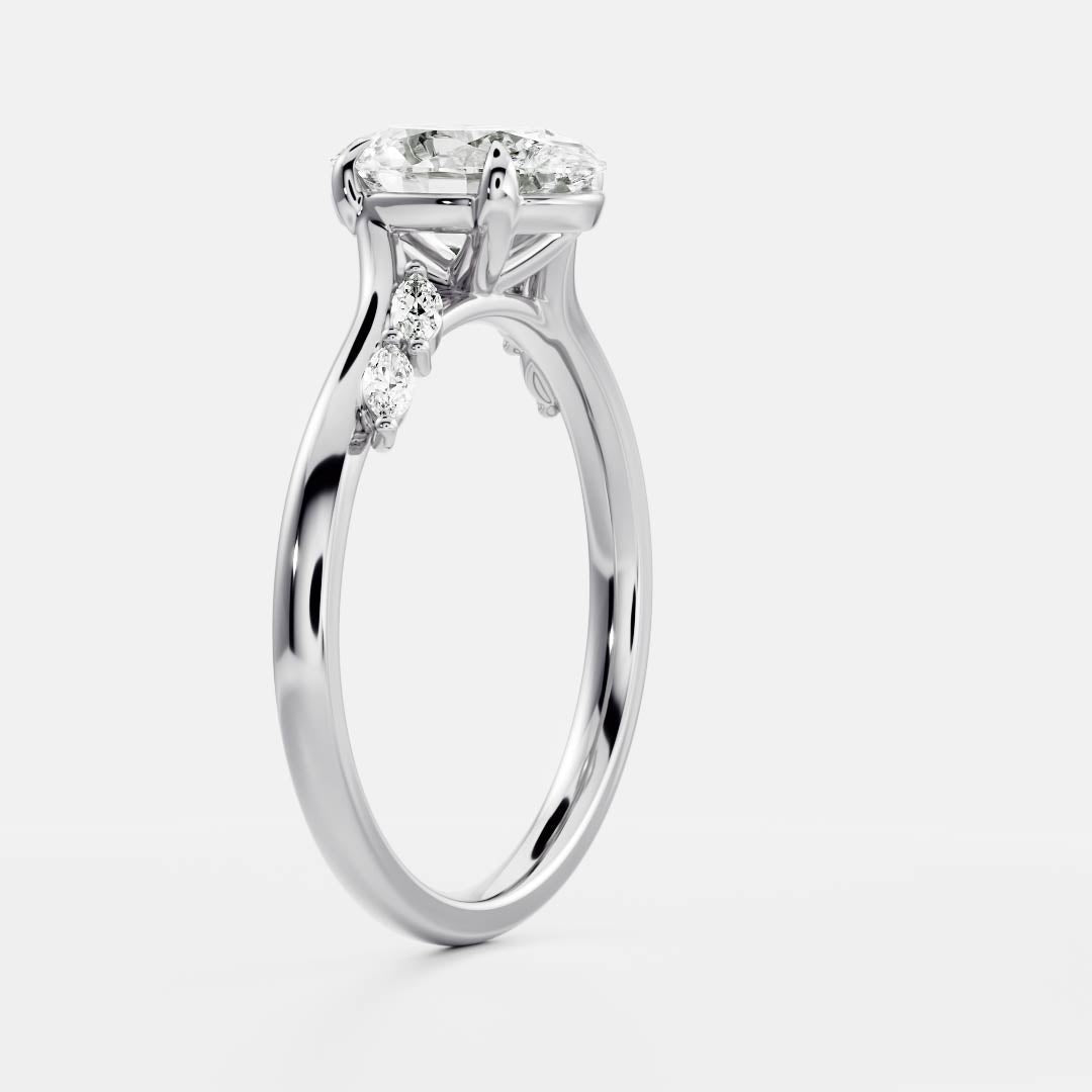 Oval: Pave Lab Grown Diamond