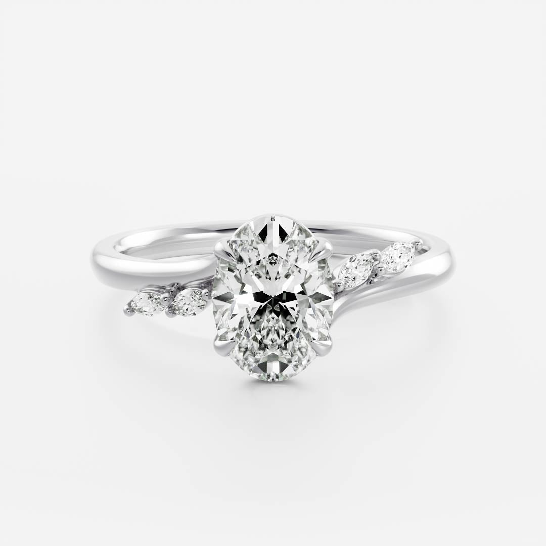 Oval: Pave Lab Grown Diamond