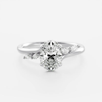 Oval: Pave Lab Grown Diamond