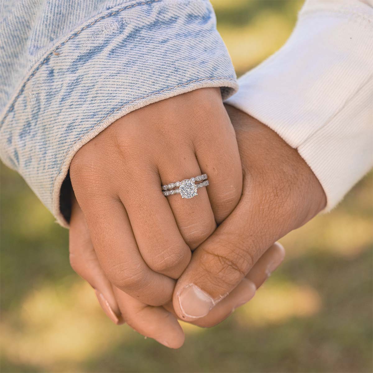 1.80 CT Round Cut Solitaire Moissanite Engagement Ring