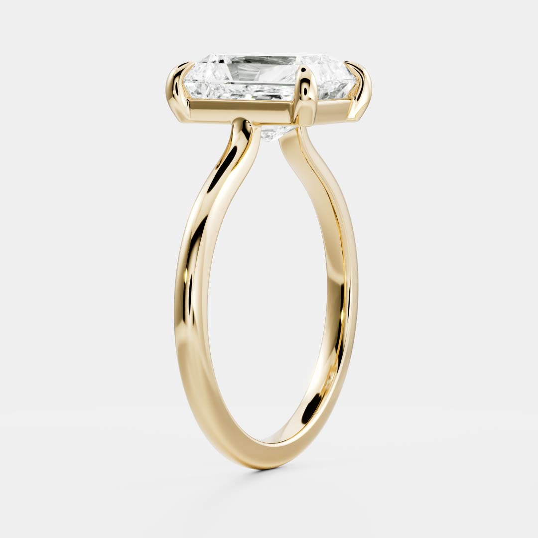 2 CT Radiant: Solitaire Lab Grown Diamond Engagement Ring