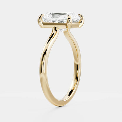 2 CT Radiant: Solitaire Lab Grown Diamond Engagement Ring