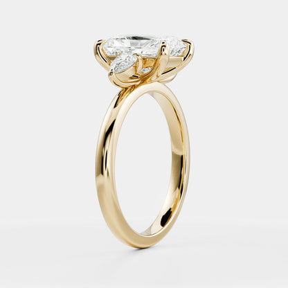 Radiant: Three Stone Lab Grown Diamond