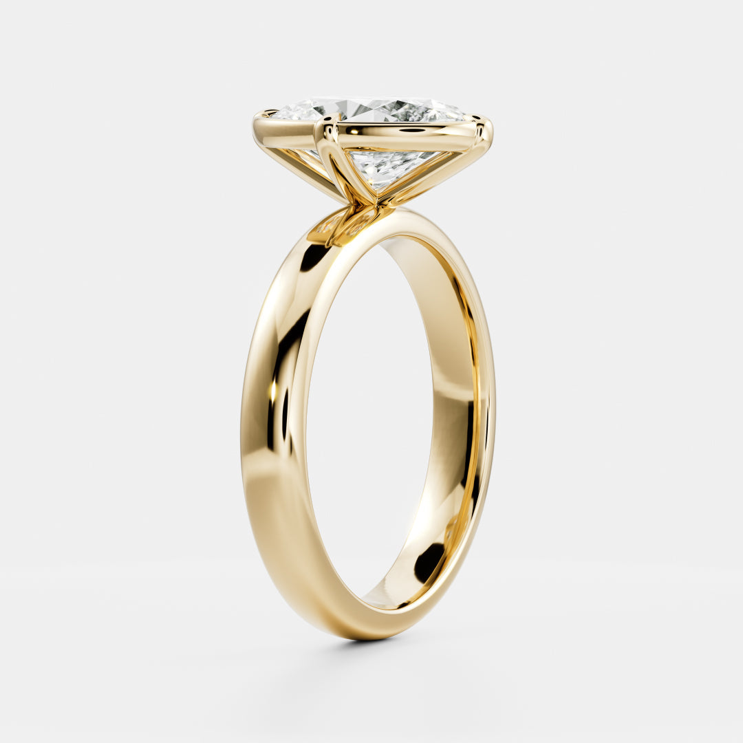 Oval: Pronged Bezel Lab Grown Diamond