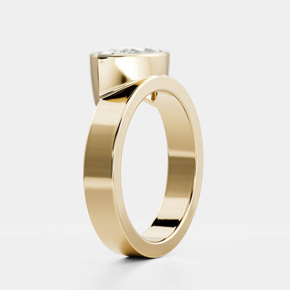 2 CT Marquise: Chunky Bezel Lab Grown Diamond