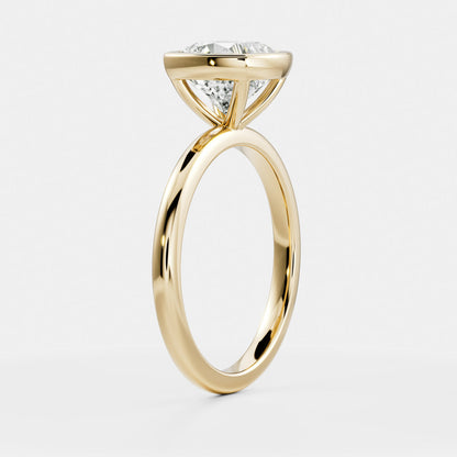 Cushion: Bezel Solitaire Lab Grown Diamond