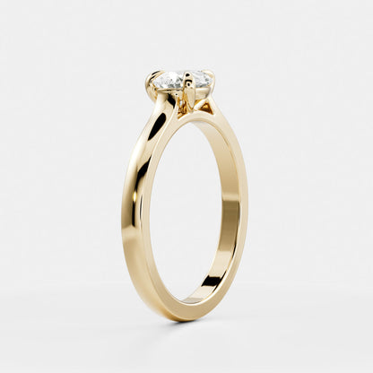 East-West Pear: Cathedral Solitaire Lab Grown Diamond