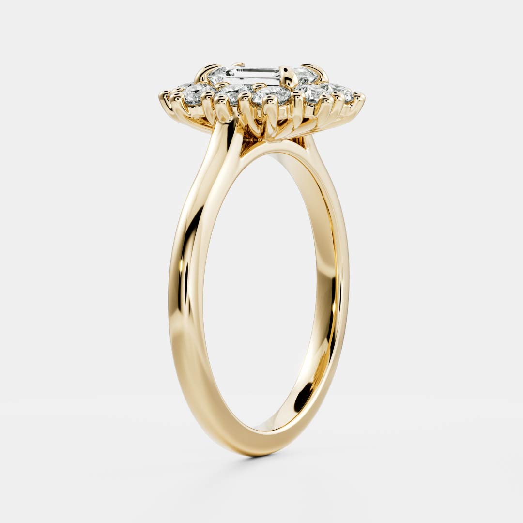 Round: Halo Cluster Lab Grown Diamond